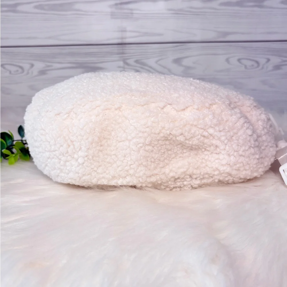 White‎ Sherpa Labubu Crossbody Bag